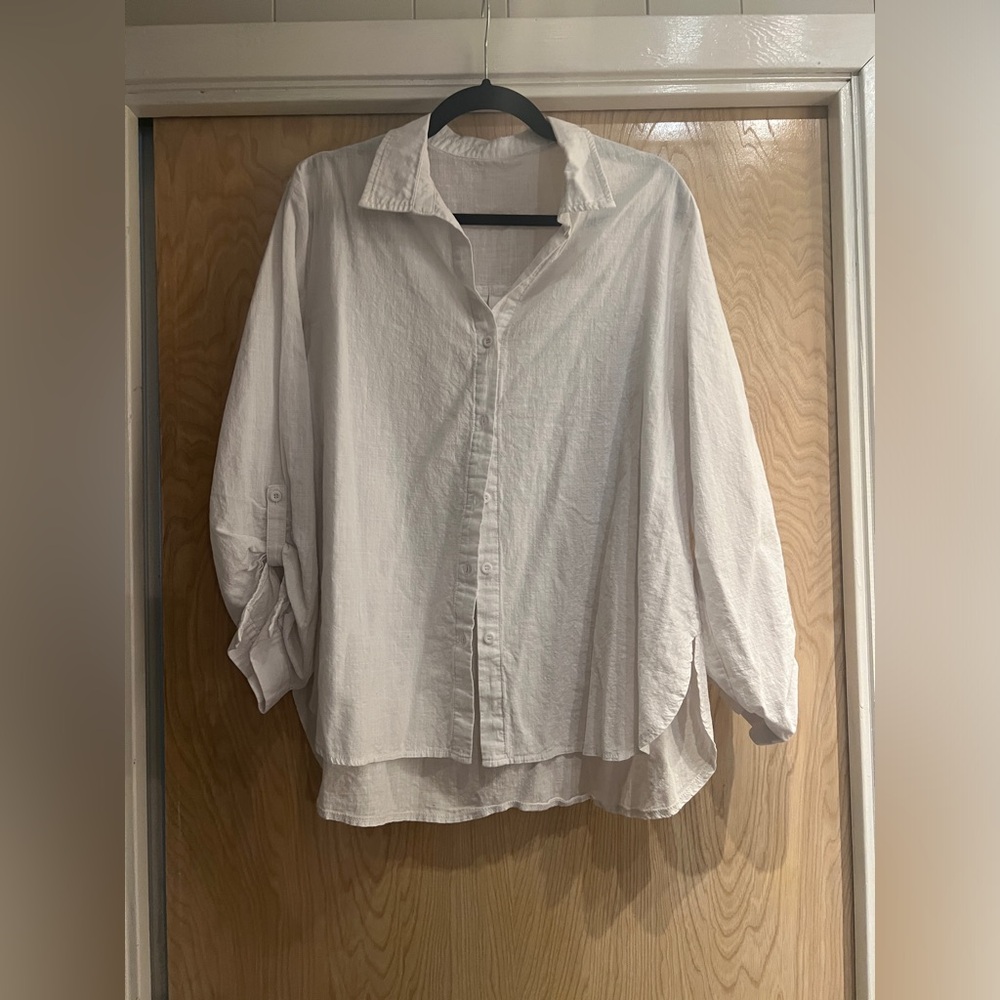 White Button Down top
